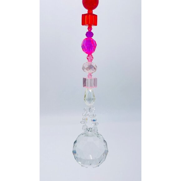 Beaded Suncatcher Rainbow Crystal Prism Hanging Decor Yard Art Tree Jewelry - Picture 5 of 10